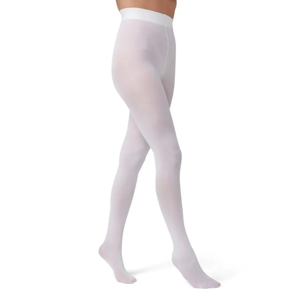 HUE Women’s Opaque Sheer to Waist Tights, White, 3